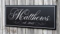 Personalized last name sign