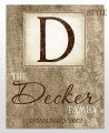 Personalized family name print